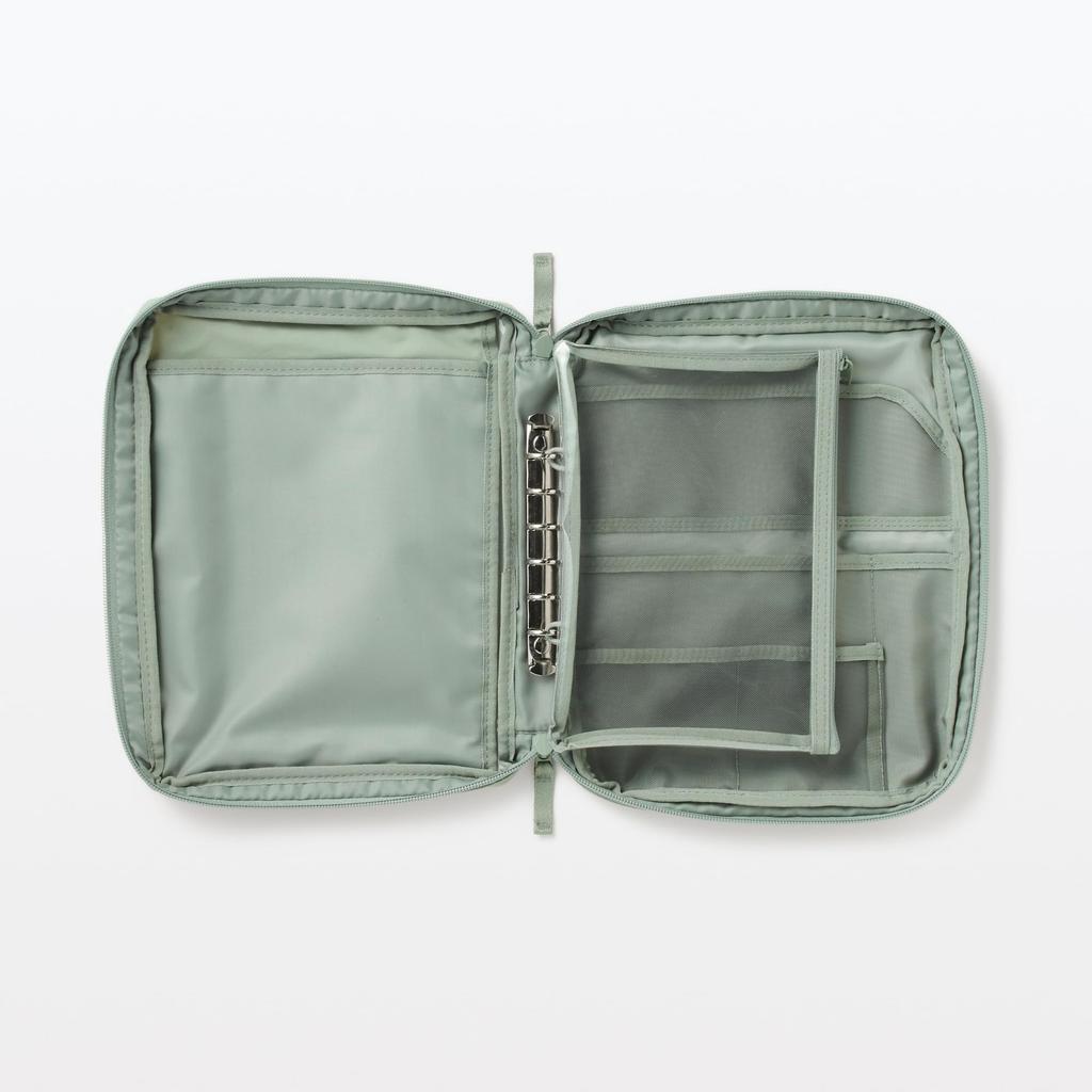 Duties Included MUJI Pocket-selectable Collection Case A5 Wide Moss Green