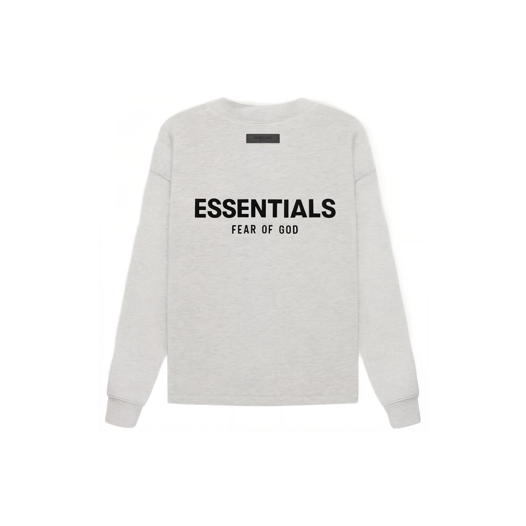 

Fear of God Essentials Осень SS22 Свободный свитшот с круглым вырезом и флокированным логотипом Мужской свитшот Светло-овсяный FOG-SS22-340 XXL
