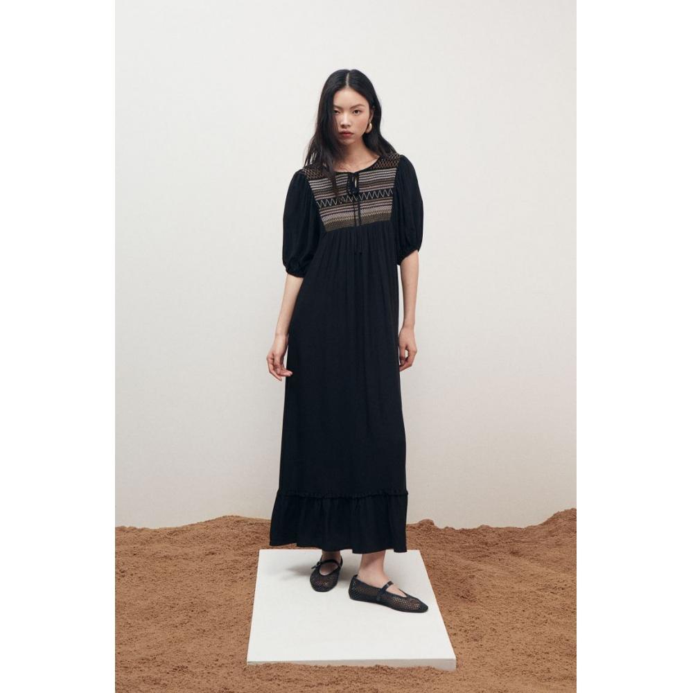 

Платье HM с деталями для курения, черное