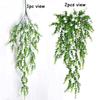 1/2/3pcs Artificial Hanging Plants Fake Hanging Plant Faux Eucalyptus Leaf Greenery Vine Outdoor UV Resistant Plastic Plants
