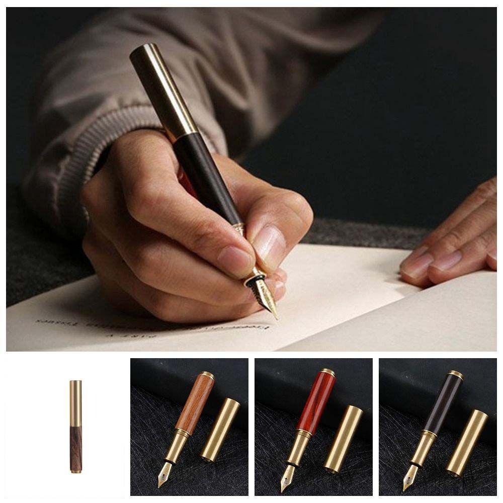 Smooth Writing Calligraphy Fountain Pen Sandalwood Business Fountain Pen Artist