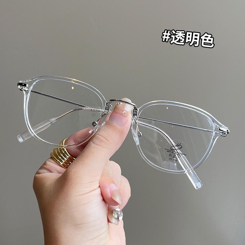 Korean Style Women s Eyeglass Frame TR90 Material Anti Blue Light Glasses Women High Quality Men Glass
