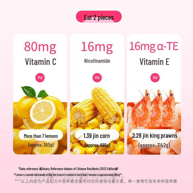 Nutrend Vitamin C + E & Niacinamide Dietary Supplement Tablets