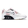 Nike Air Max 90 Leather SE GS Women's Lifestyle Sneakers White Pink Glaze Chile Red DB0472-100