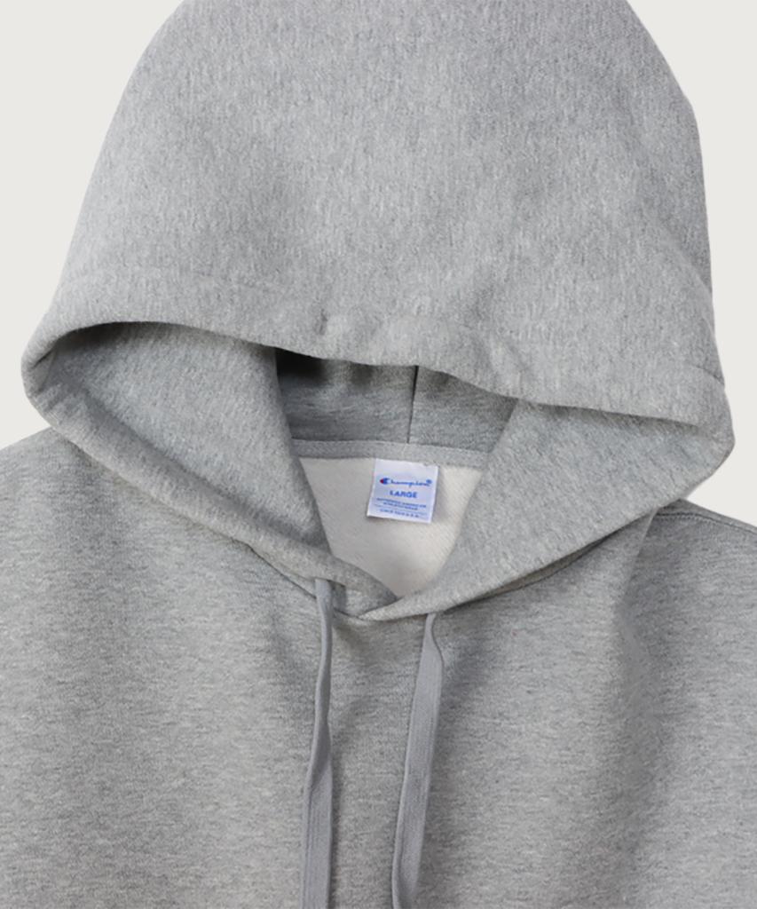 C Logo Oversized Jog Tag Hoodie Oxford Grey