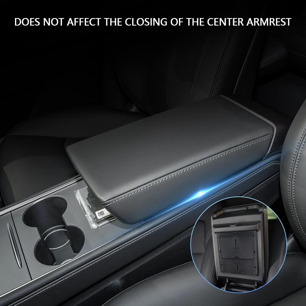 Armrest Hidden Storage Box for Tesla Model 3/Y Magnetic Center Console Organizer Privacy Storage Armrest Box Car Accessories