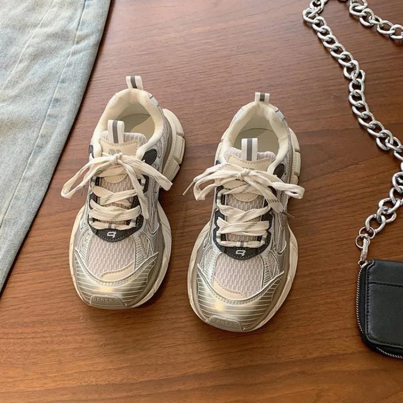 

Мода 2024 года для женщин. Кроссовки класса люкс белого цвета. Женская повседневная обувь для бега. Легкая обувь для тенниса и фитнеса. Zapatillas Mujer. 35 чёрный