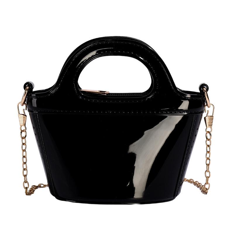 Mode Tragbare Eimertasche Damen Neue Glänzende Schulter Messenger Bag