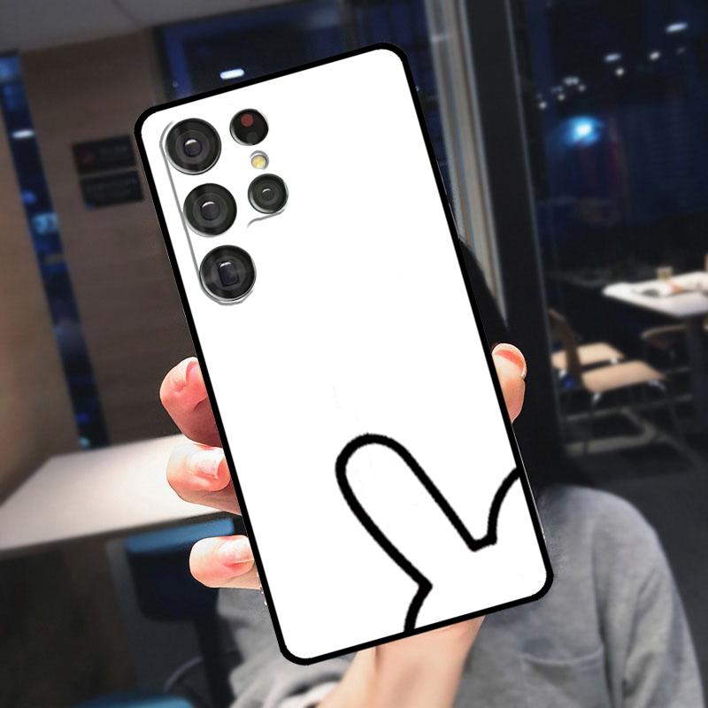 Funny Expression Couple Cartoon Matchman Cover For Samsung Galaxy S24 Ultra S25 S22 S23 Plus S20 S21 FE S9 S10 S23 FE Phone Case