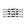 4Pcs Aluminum Car Wheel Hub Sticker Rim Center Cap Decal Car Exterior Accessories For Jeep Wrangler Grand Cherokee Compass Reneg AKO1