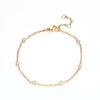 Small Fresh Hand Jewelry for Women, Simple and Simple Single Diamond Six-diamond Bracelet