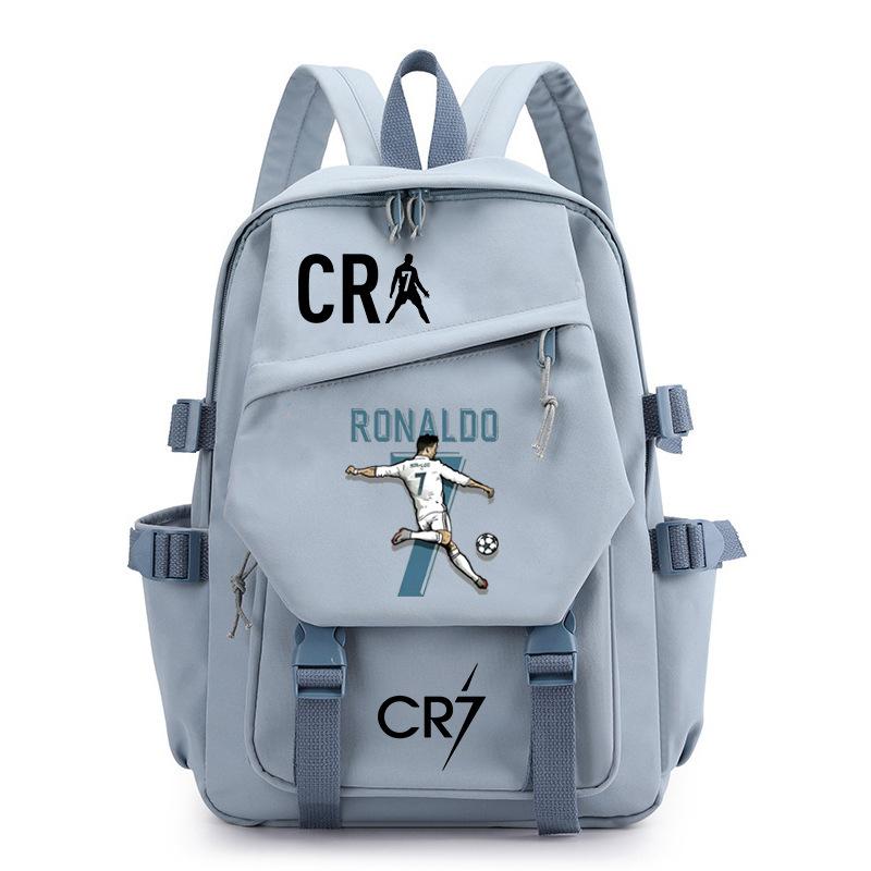 Champions League Schooltas Manchester United Cr7 West Schooltas Oxford Stof Rugzak Barcelona Print Student Rugzak