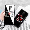 Black Case for Xiaomi Redmi 13C Note 9 iPhone XR 7 8 14 15 11 12 13 X XS Pro Max Samsung A25 S23 S24 FE Ultra Plus Mum and Dad