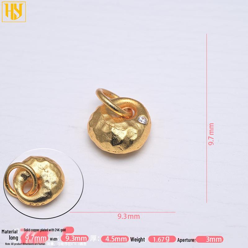 Vergoldeter Glücksschloss Anhänger Armband Halskette Charm