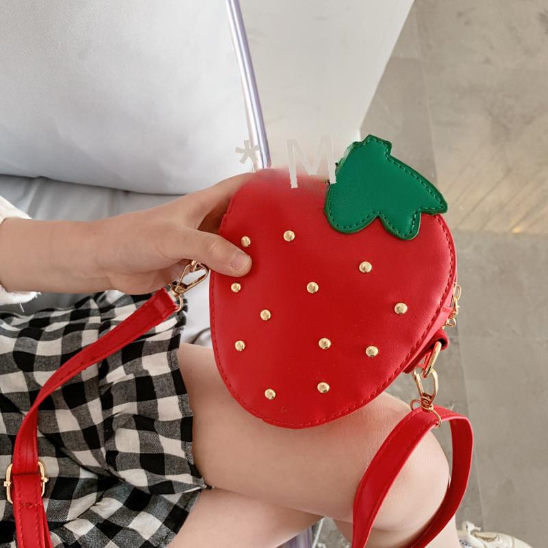 Childrens Cute Fruit Crossbody Bag With Adjustable Strap For Daily Use
