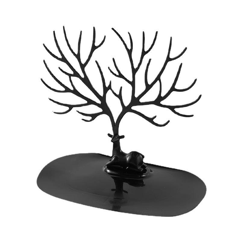 Creative Antler Tree Jewelry Holder: Earring, Bracelet, and Ornament Storage Rack for Home Decor