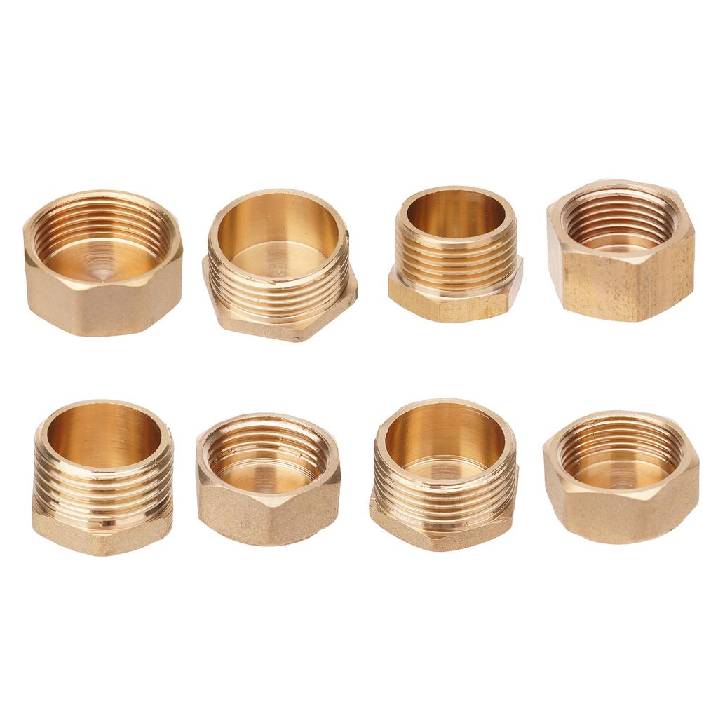 Upgraded Threaded Pipe Stoppers Blanking Plug Threaded Pipe Closures Sealing Solution 12pcs/set for Water Connections