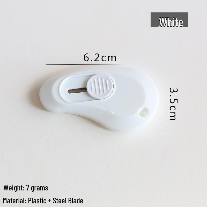 Compact Portable Utility Knife for Manual Paper Cutting белый