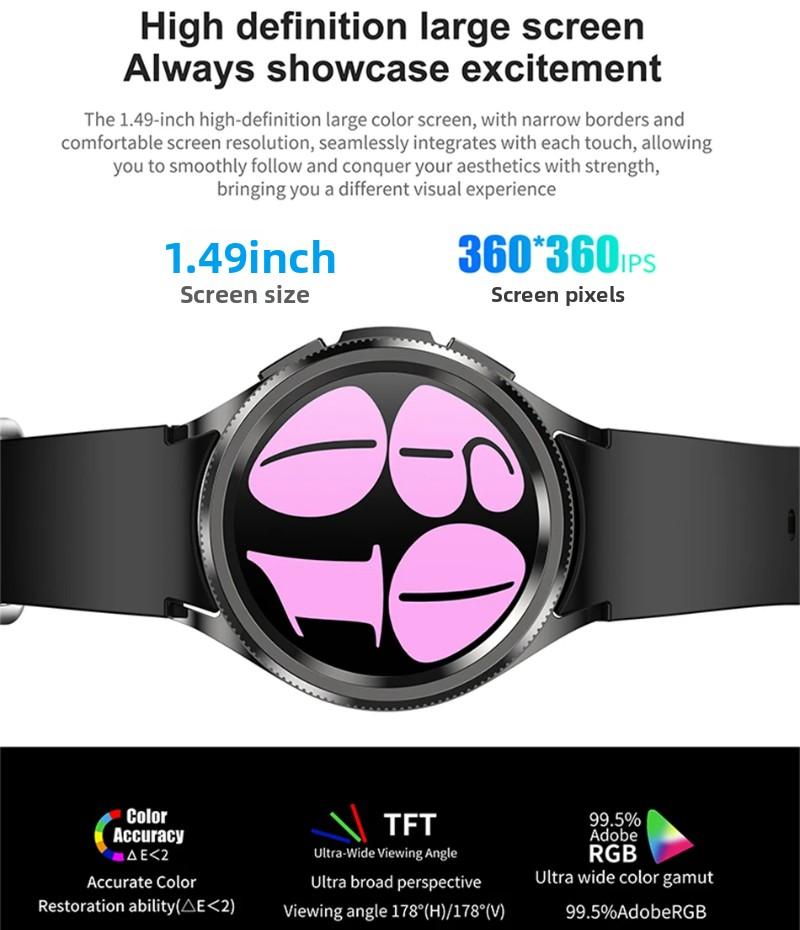 2025 New Watch 6 Classic Smartwatch Men's GPS Sports Fitness Women's Health Waterproof Bluetooth Call Smart Watch for Android IOS