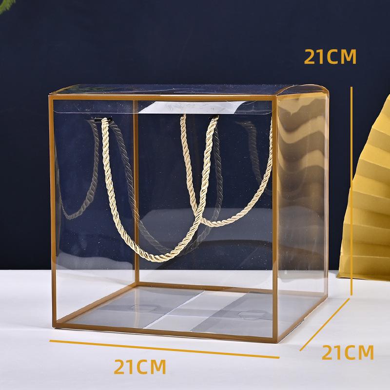 Transparent PVC Candy Box for Weddings and Christmas Snowflakes