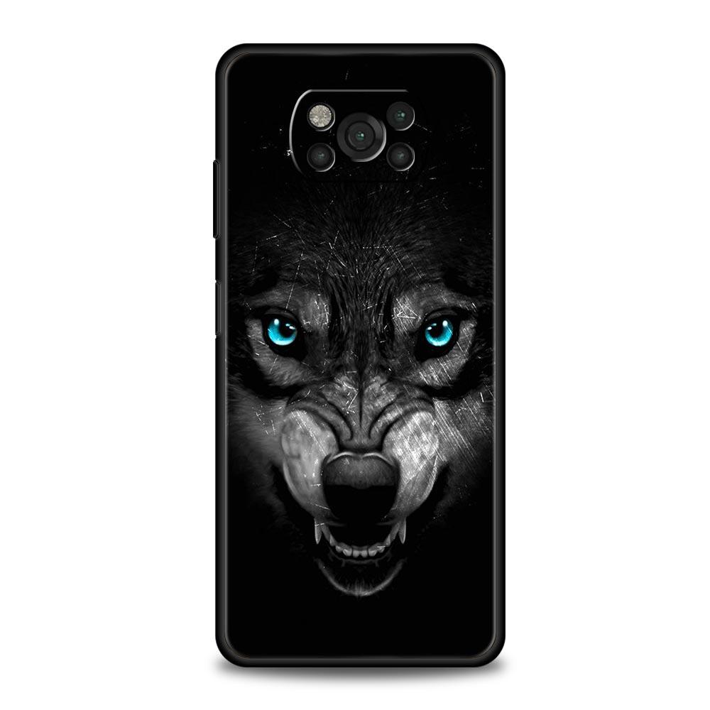 

Animal Lion Wolf Tiger Cute Phone Case For For Xiaomi Poco X6 X5 Pro X4 X3 NFC F5 Pro F4 F3 GT M5 M4 Pro 5G M3 C51 C50 C55 Cover Poco F5
