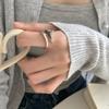 Vintage Silberringe Pferdeform Sternzeichen Jahr des Pferdes 2026 Retro Silber Tierringe Geschenke Feiner Schmuck für Damen Herren