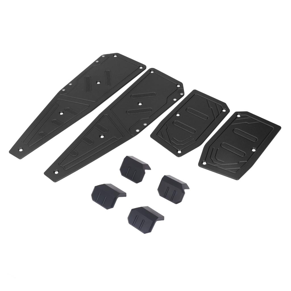 Motorcycle Footboard Steps Durable Increased Stability Comfort Replacement for Aprilla SR GT200 GT125 Black