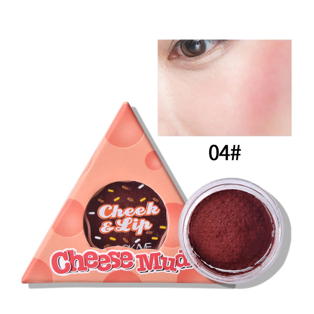 Eiscreme-Gelee-Rouge-Schlamm Lippenschlamm Langlebiger Make-up-Schlamm mit doppeltem Verwendungszweck