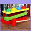 Wooden Toddler Color Matching Hammering Toy Interactive Ball Game For 1-2-3 Year Olds