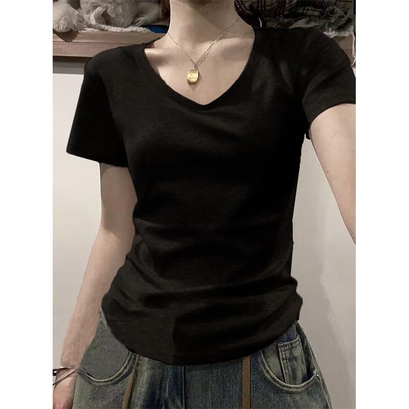 American Style Slim Fit Gray Long Sleeve Women's T-Shirt - Autumn/Winter Wear