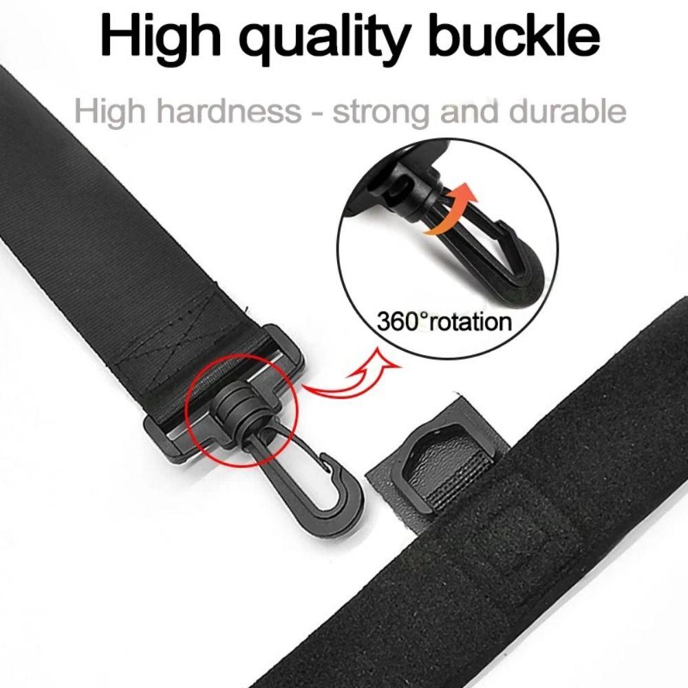 Schwarze Köderrutenaufbewahrung Strapazierfähige Nylon-Angelruten-Rückenriemen Neuer Köderrutenriemen