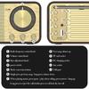 Radio FM Nostalgica Retrò Portatile Ricevitore Radio Vintage in Noce Altoparlante Bluetooth Subwoofer Wireless Soundbar Supporta Scheda TF