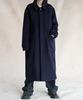 Avandress 125Cm Super Long Unisex Balmacaan Coat Black