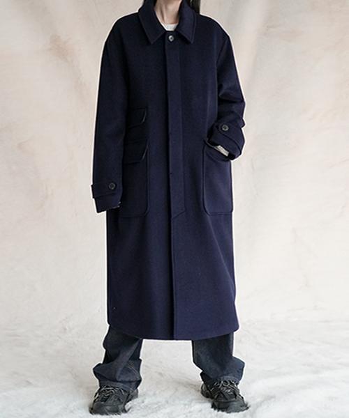 Avandress 125Cm Super Long Unisex Balmacaan Coat Black