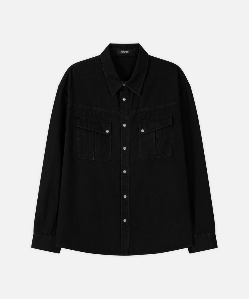 DRAW FIT Dexter Western Denim Shirt [Black]