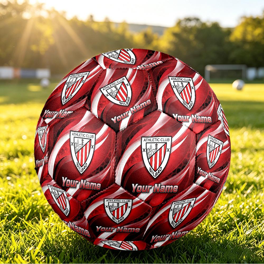 Personalized Size 5 Football Athletic Bilbao Football Pattern Outdoor Game Sports Ball Gift