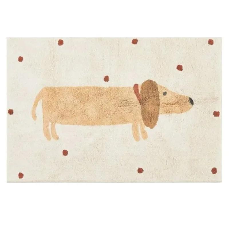 Cute Cartoon Baby Crawling Mat Rectangle Home Carpet for Living Room Bedroom Decor Non Slip Rug Indoor Outdoor Decorative Rugs