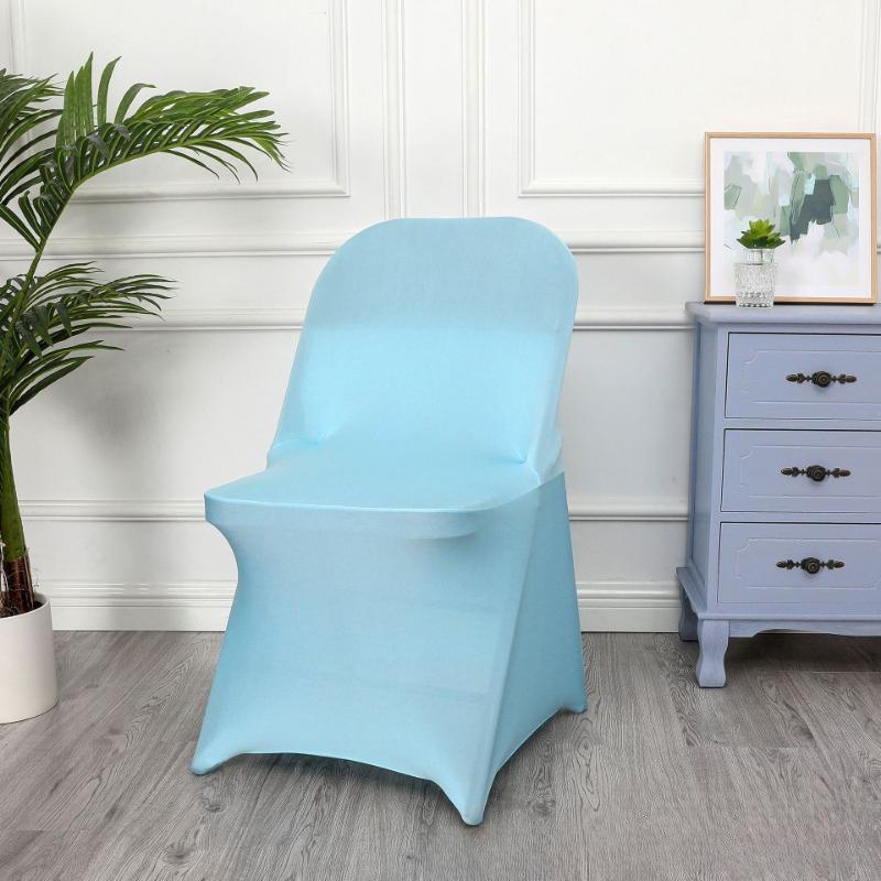 1/2/5 PCS Stretch Spandex Wedding Chair Cover for Weddings Birthdays Parties Events Hotels Banquets