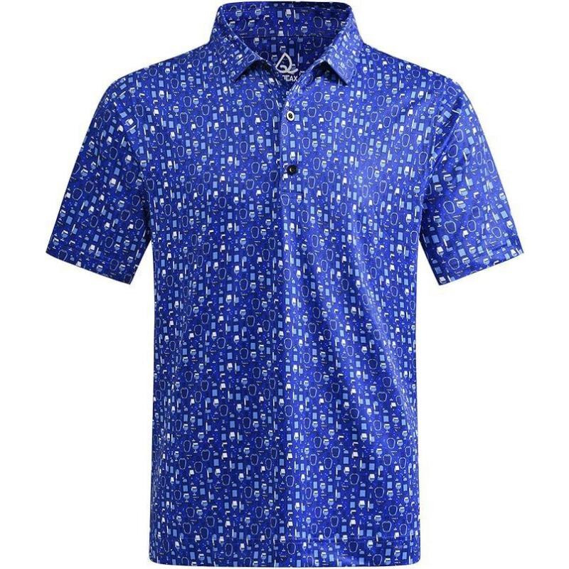 Short Sleeve POLO Shirt Button Solid Color Men's Sweatshirt