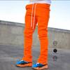 Pantaloni de trening pentru bărbați, toamnă-iarnă, roșii, cu talie cu șnur, evazați, croială slim