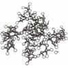 115 Pieces 3-way Fishing Swivels Set T-shape Triple Swivel Connector Fishing Tackle Accessories For Freshwater Seawater