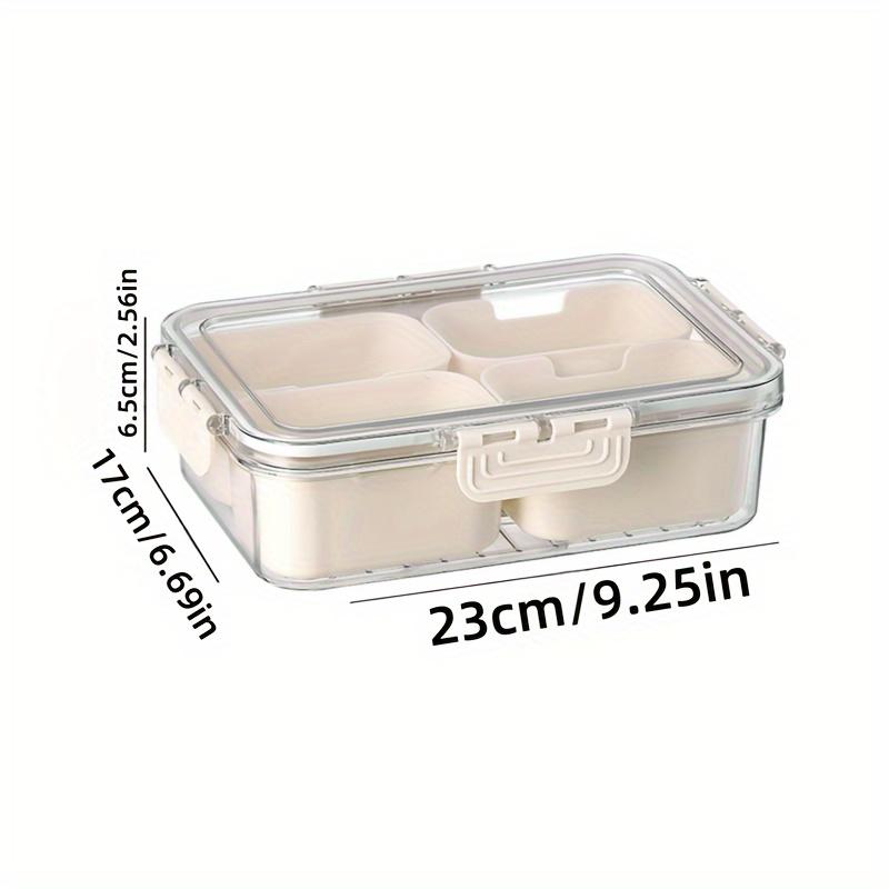 

Портативный охладитель для пикника - герметичная изолированная коробка для еды с ручкой для кемпинга на открытом воздухе и весенних вылазок 4 grid