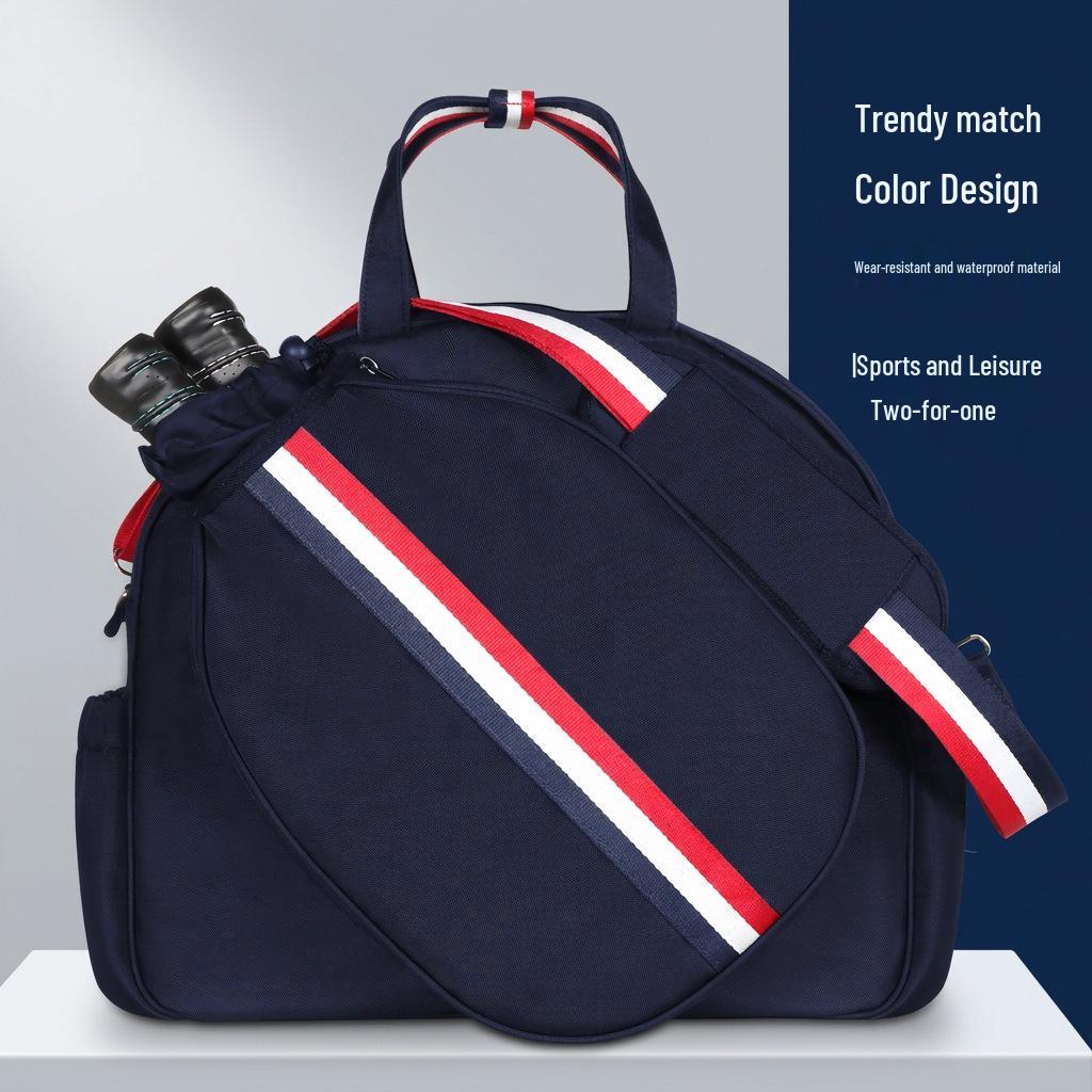 Crossbody Waterproof Ping Pong and Pickleball Paddle Bag for Men and Women
