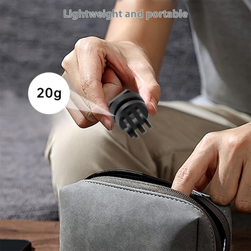 Hot Shoe Mount Adapter 1/4in Screw Hole For Action Cameras Aluminum Alloy Construction Three Claw Camera Mounts