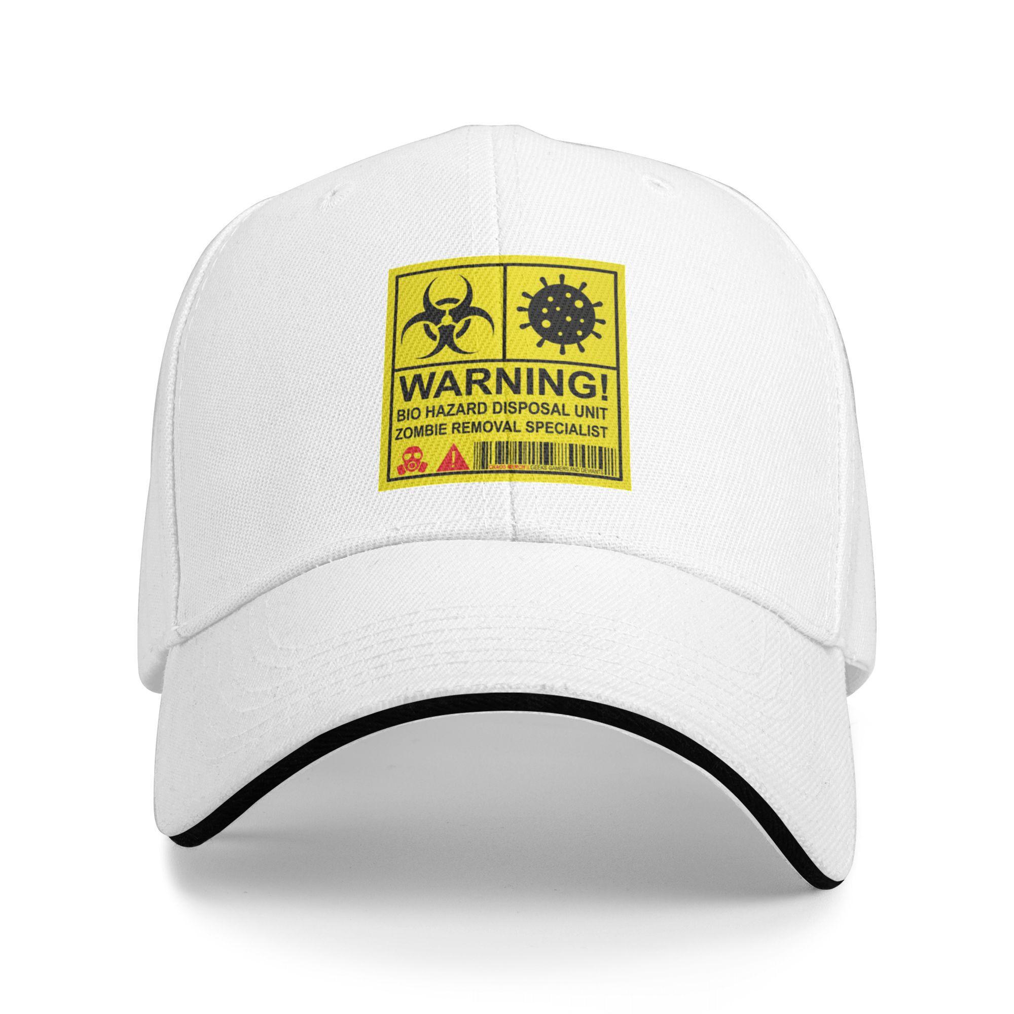 Funny Zombie hunter Warning Symbol Biohazard Hiking Baseball Caps For Unisex  Printing Hip Hop Trucker Cap Women Summer Dad Hat One Size