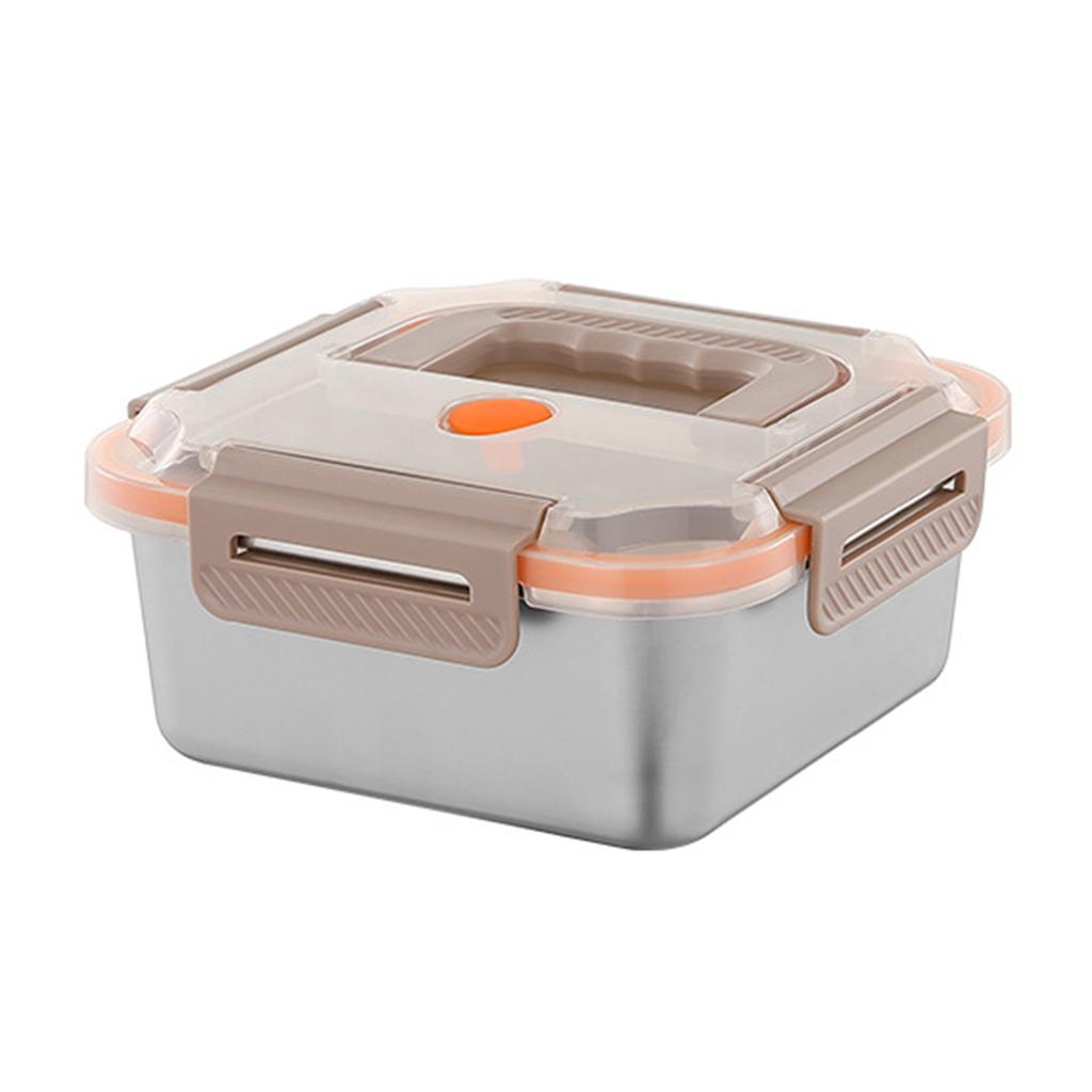 New Stainless Steel Lunch Box,Portable Side Dish Container with Carrying Handle for for Grains Vegetables,Food Sealed Container