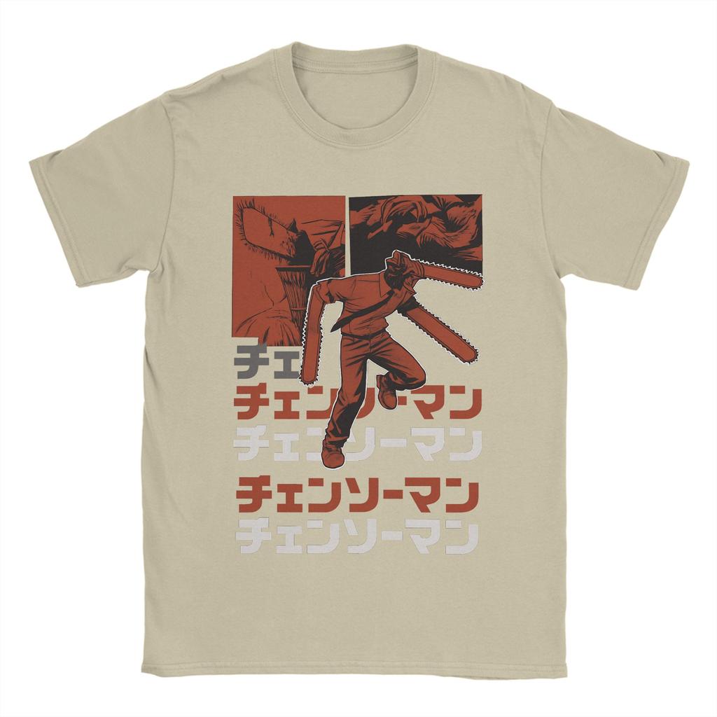 Anime Chainsaw Man T-shirt Kobeni Manga Denji Power Reze Hipster T-shirts Kortärmade Vintage Toppar Sommar Bomull Rundhalsad Kläder