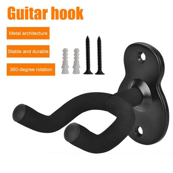 Gitar Veggfeste Henger Kraftig Metall Gitarholder Bass Ukulele Akustisk Klassisk Elektrisk Gitar Stativ Krok Gitar Tilbehør