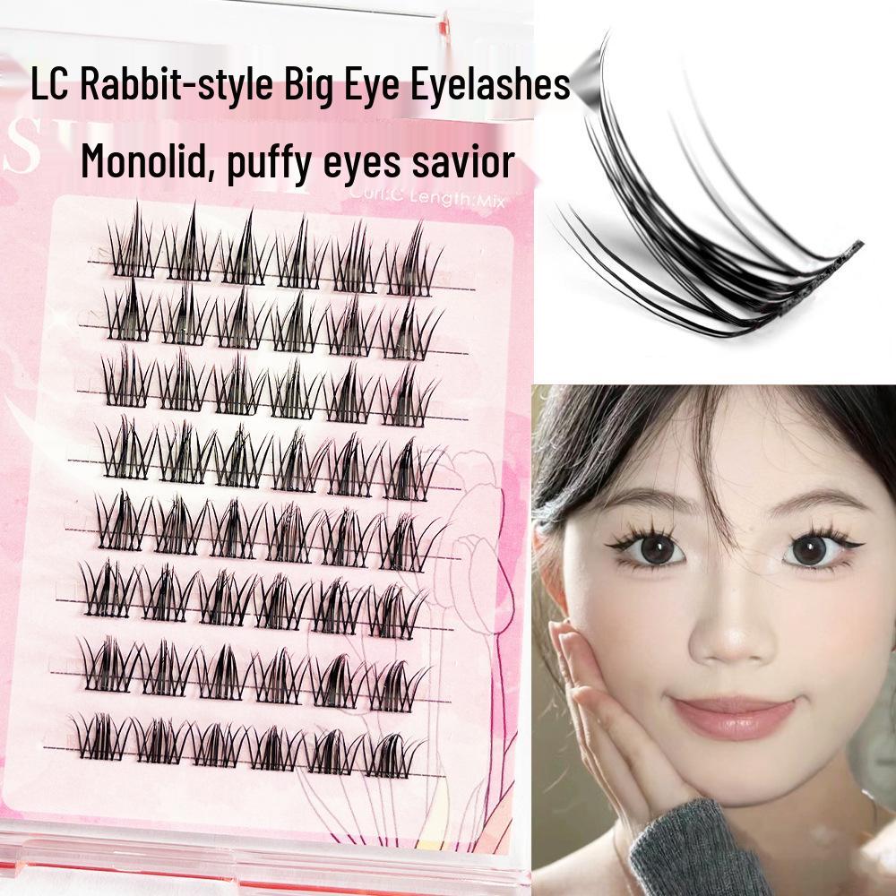MissWink Dog-Inspired Round Eye False Eyelashes – Puppy Style Daily Segmented Clumps