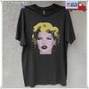 Kate Moss Gesicht Unisex Schwarzes T-Shirt S-